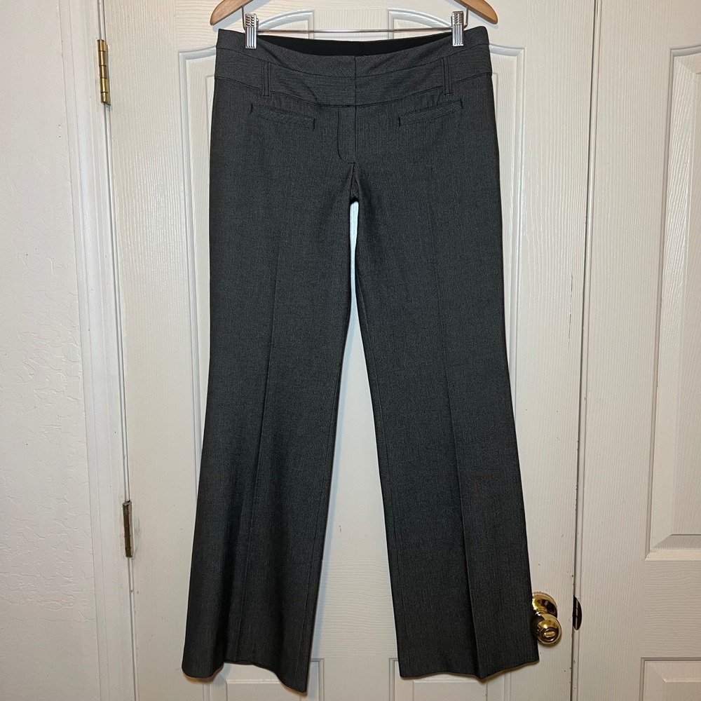 Y2K Express Mid Rise Wide Leg Trousers Business Casual Work Wear Size 6